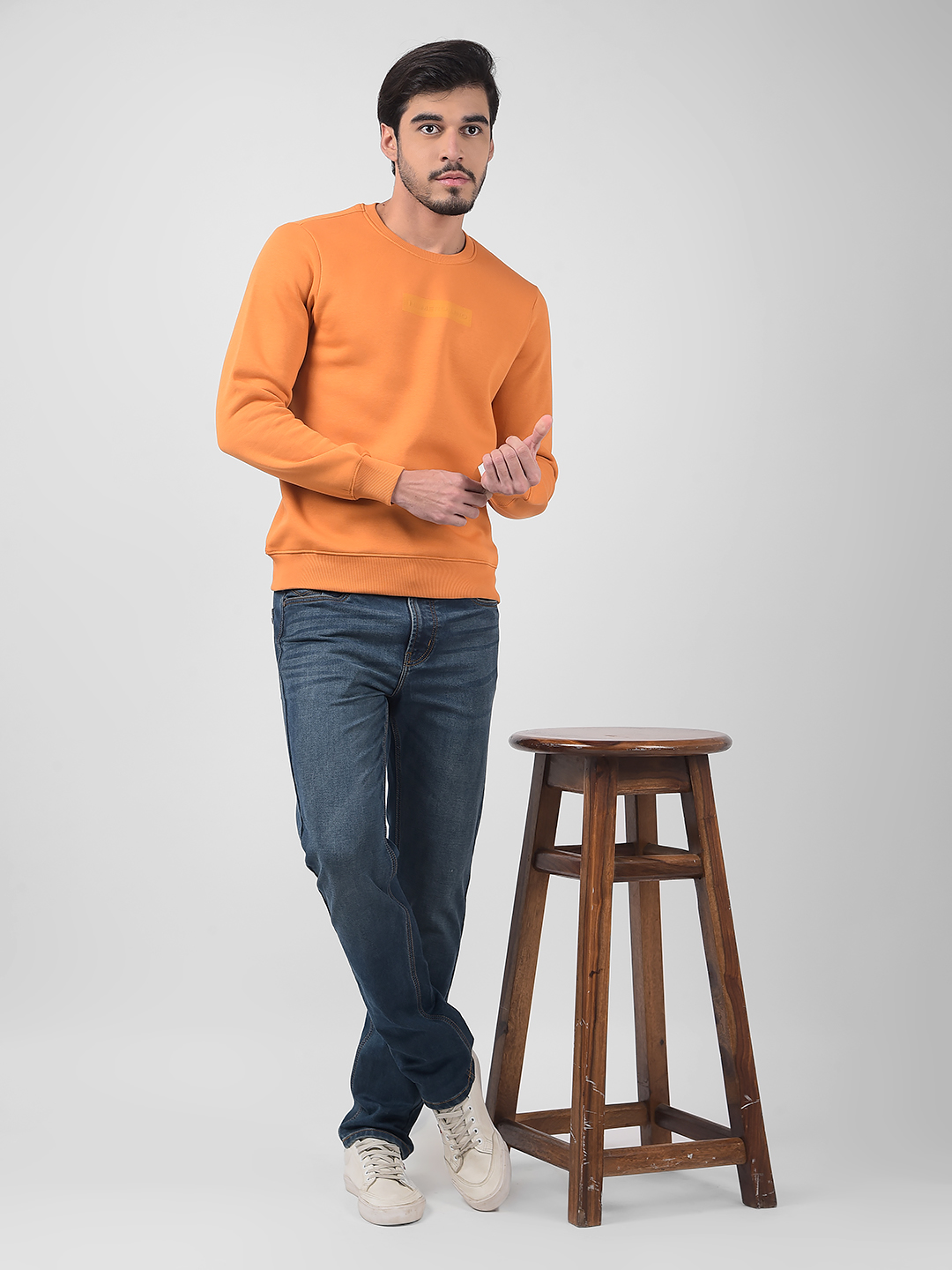 Numero Uno Men Typography Brown Sweat Shirt
